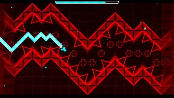 The wave mode is activated when the player enters a wave portal in Geometry Dash