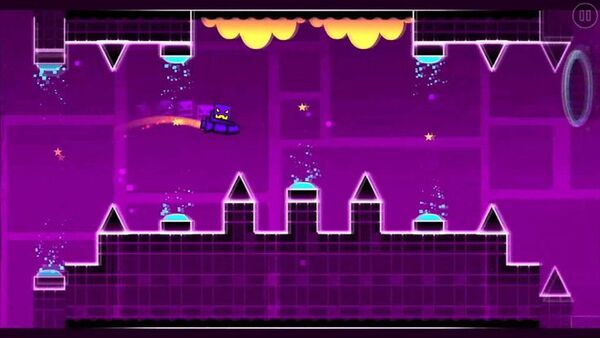 Slopes in Geometry Dash can be unpredictable when interacting with the wave